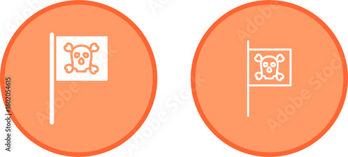 Pirate Flag I Vector Icon