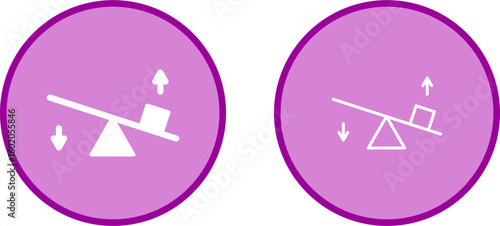 Seesaw Vector Icon