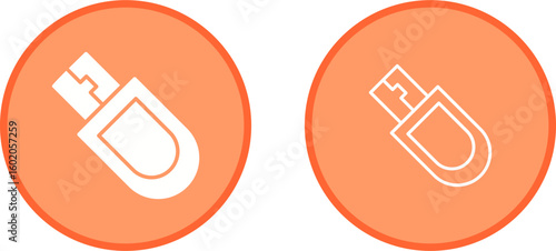 Bitcoin Usb Device Vector Icon