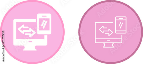 Data Synchronization Vector Icon