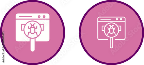 Web Bug Vector Icon