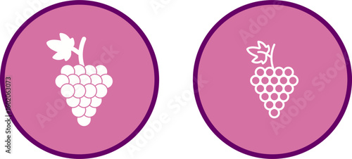Grapes Vector Icon