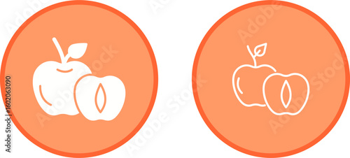 Apricot Vector Icon