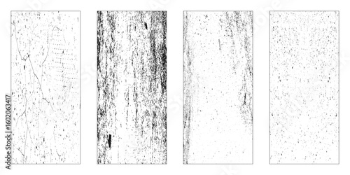 Grunge  texture set - Abstract design template. Stock vector set - easy to use
