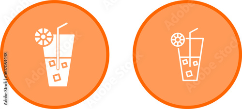Rainbow Drink Vector Icon