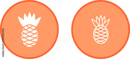 Pineapple Vector Icon