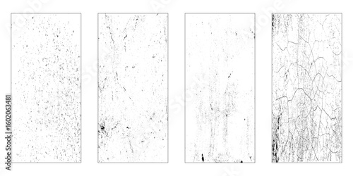 Grunge  texture set - Abstract design template. Stock vector set - easy to use
