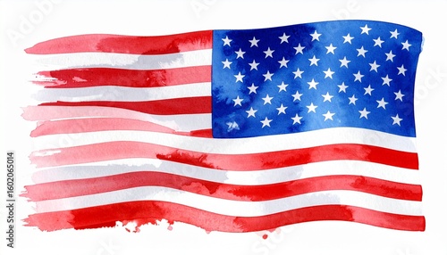 Vintage USA Flag Draped Elegantly on Rustic Wooden Background

