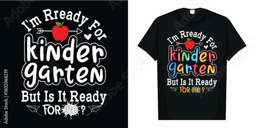 Kids First Day Of Kindergarten Funny Back To School T-Shirt