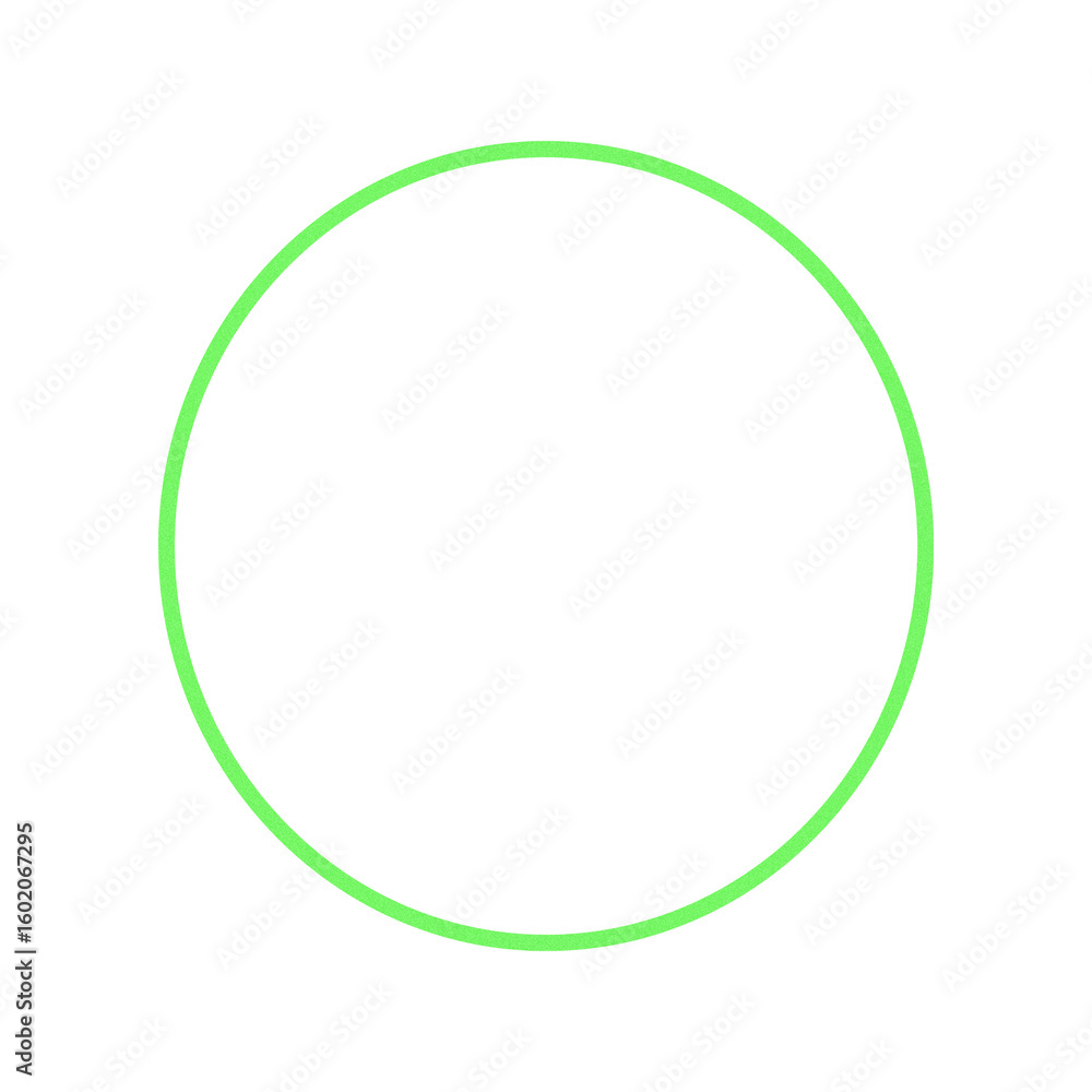 Bright green neon circle isolated on transparent background Bright green neon circle isolated on transparent background