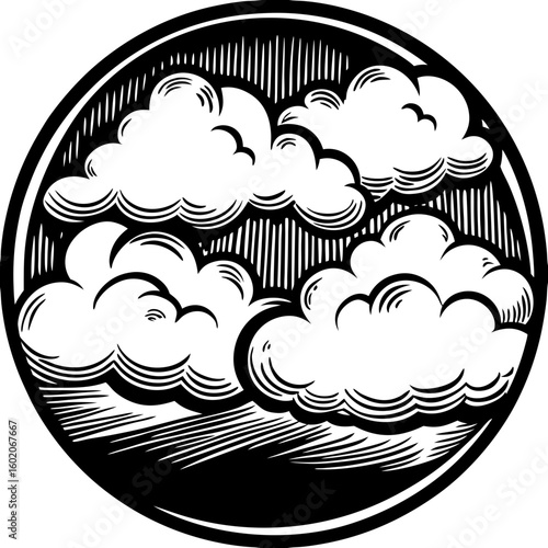 cloud (linocut style)