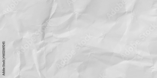 Paper texture background, Crumpled paper. White creased paper.