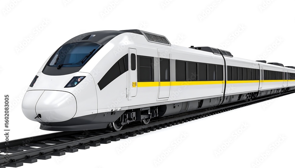 Obraz premium Modern high-speed train