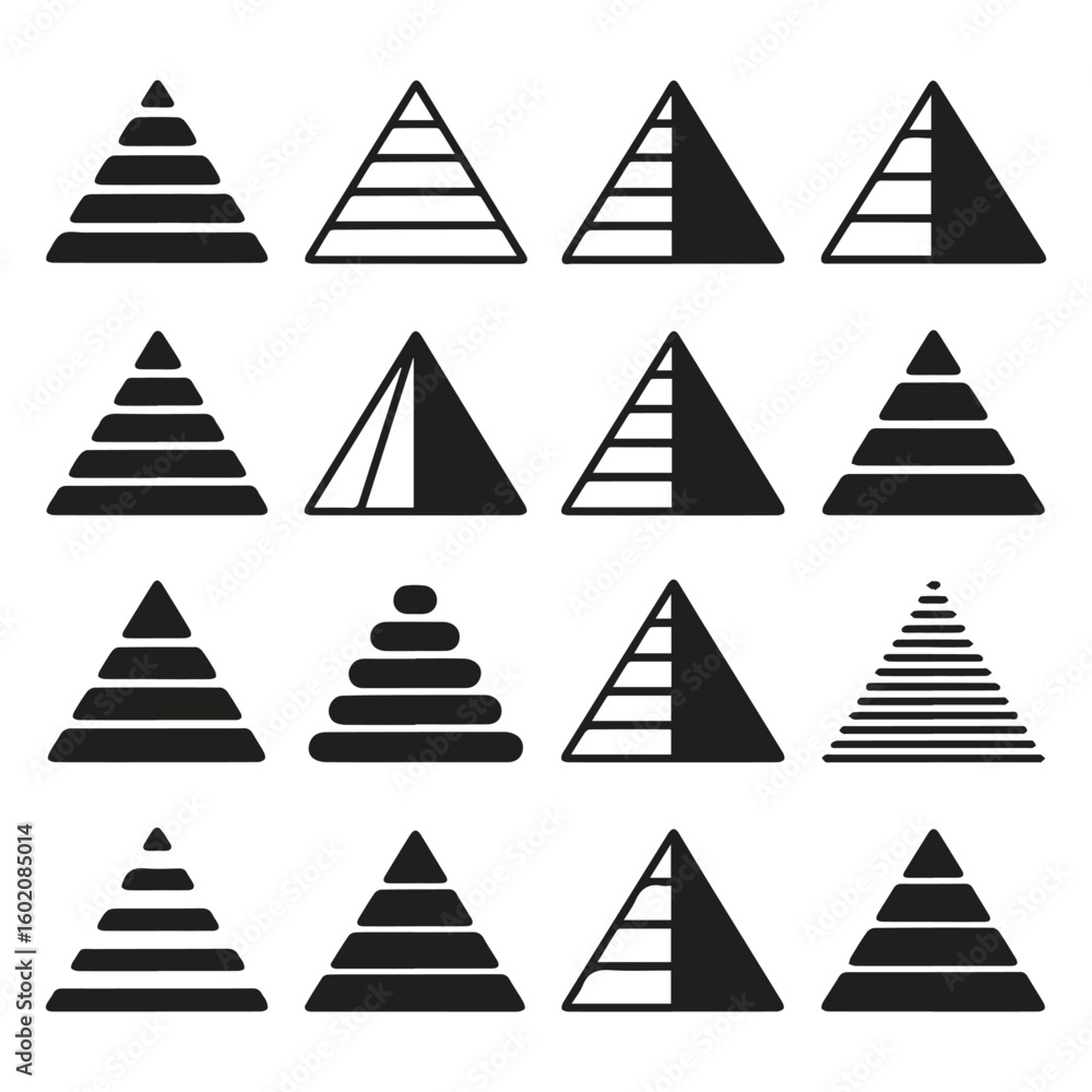 Obraz premium set of christmas trees