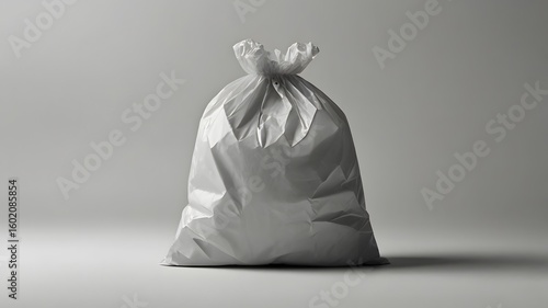 Plastic Handle Bag on White Background – Versatile Design Mockup