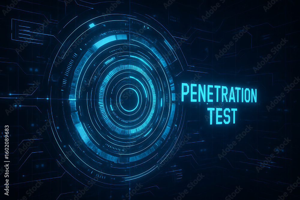 Obraz premium penetration testing, pen testing, software testing lifecycle, cyber defense, system security, 3D cogwheels, network testing, cybersecurity,