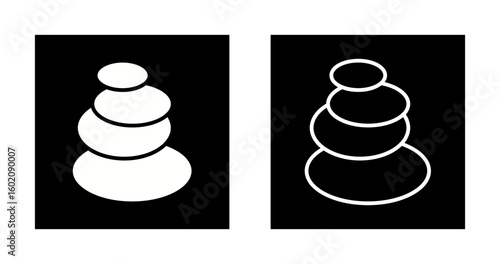 Hot Stones Vector Icon