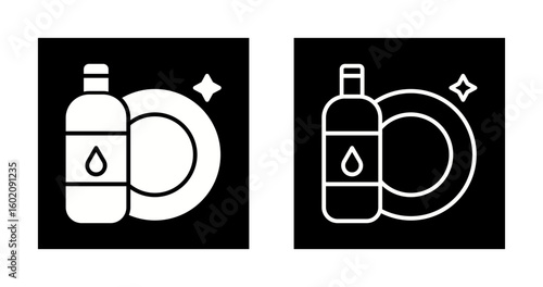 Dishwashing Vector Icon