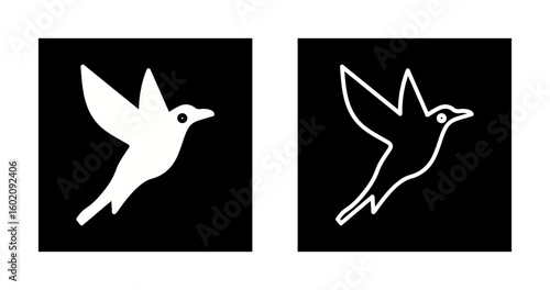 Hummingbird Vector Icon