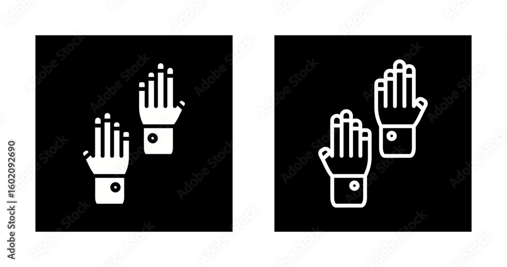 Fototapeta premium Safety Gloves Vector Icon