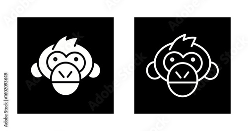 Chimpanzee Vector Icon