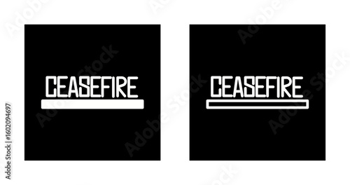 Ceasefire Vector Icon