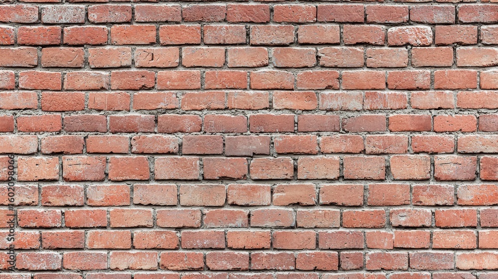 Fototapeta premium Red Brick Wall Texture Seamless Pattern, Masonry Background, Construction Image, Brickwork Brick, Wall