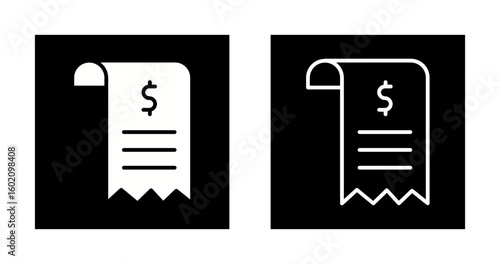 Shopping Receipt Vector Icon