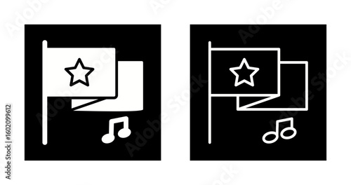 National Anthem Vector Icon