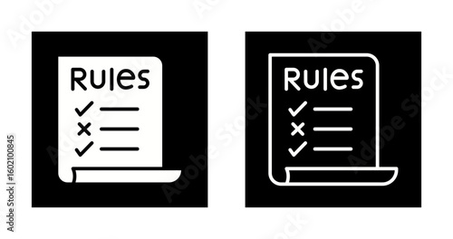 Classroom Rules Vector Icon