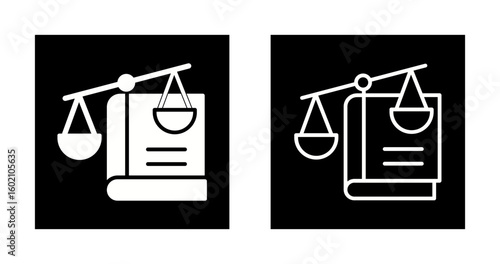 Law Book Vector Icon