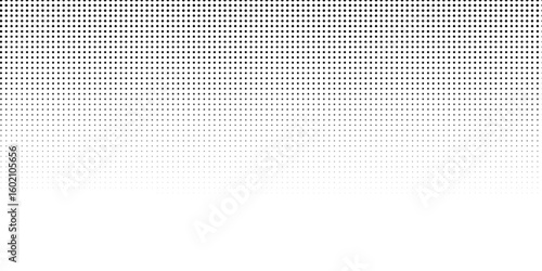 Set of halftone dots gradient pattern texture isolated on white background. Straight dotted spots using halftone circle dot raster texture. Vector blot half tone collection.