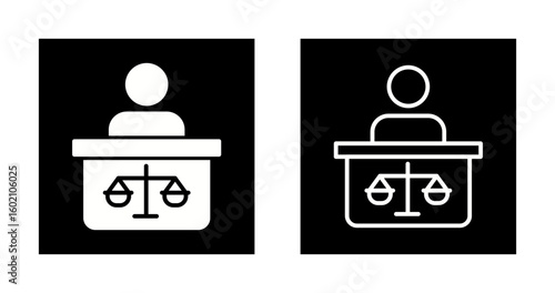 Attorney Vector Icon