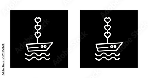 Love Boat Vector Icon