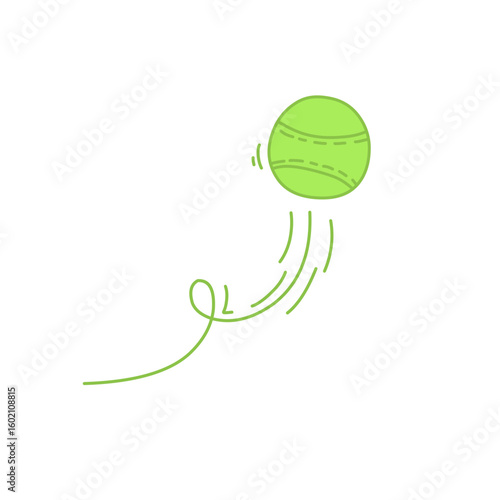 tennis ball bounce vector illustration