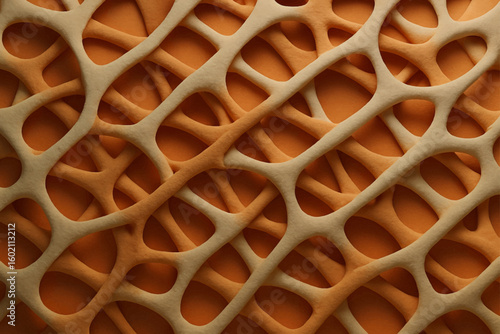 Intricate Organic Hollow Network Background (Warm Tones)