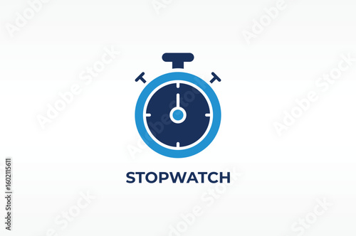 STOPWATCH vector, icon or logo sign isolated symbol illustration
