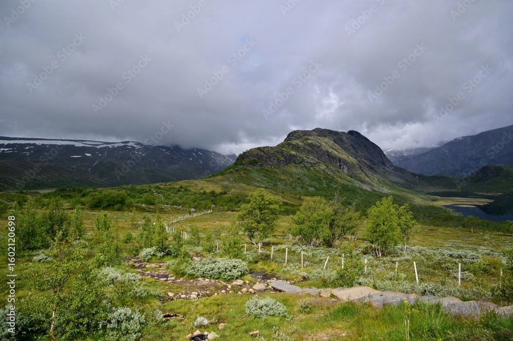 Fototapeta premium mountain landscape with clouds