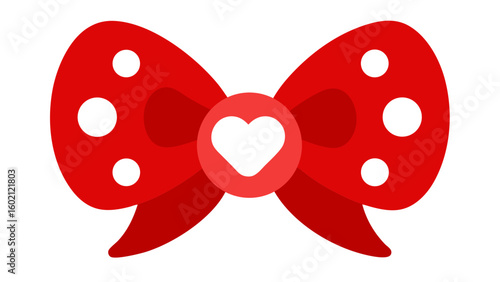 large cartoonish red bow decoration