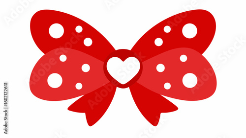 large cartoonish red bow decoration