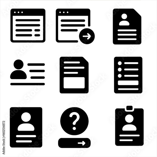 Contact icons button icon vector inquiry form badge details request submit