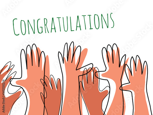 conglaturation with hands.eps