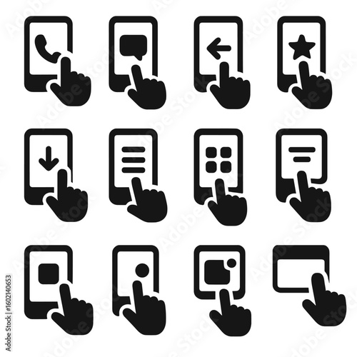 Badge chat app to mobile icon drawer widget call vector menu