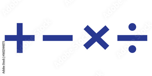 plus and minus vector icon, plus-minus math sign, positive and negative symbol, addition and subtraction sign, vector illustration on transparent background 