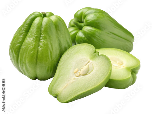 Chayote is unique green vegetable with smooth texture and mild flavor, perfect for various dishes and healthy meals