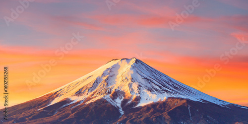 volcano in the sky mount fuji in japan mount fuji in the morning