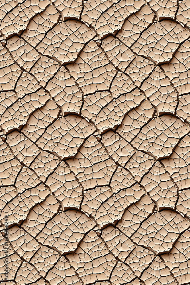 Fototapeta premium seamless pattern tileable texture for graphic design creative projects and scrapbooking unique cracked stucco wall texture perfect for game development and digital art integrates well in vintage aesth