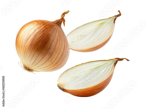 Wallpaper Mural Fresh onion with smooth brown skin and white interior, perfect for enhancing flavors in various dishes Torontodigital.ca