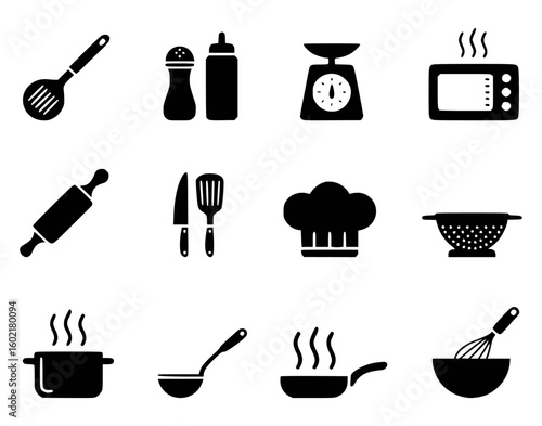 Kitchen Utensils Collection Chef Tools Cooking Equipment vector