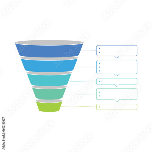 Modern Level Sales Funnel Diagram